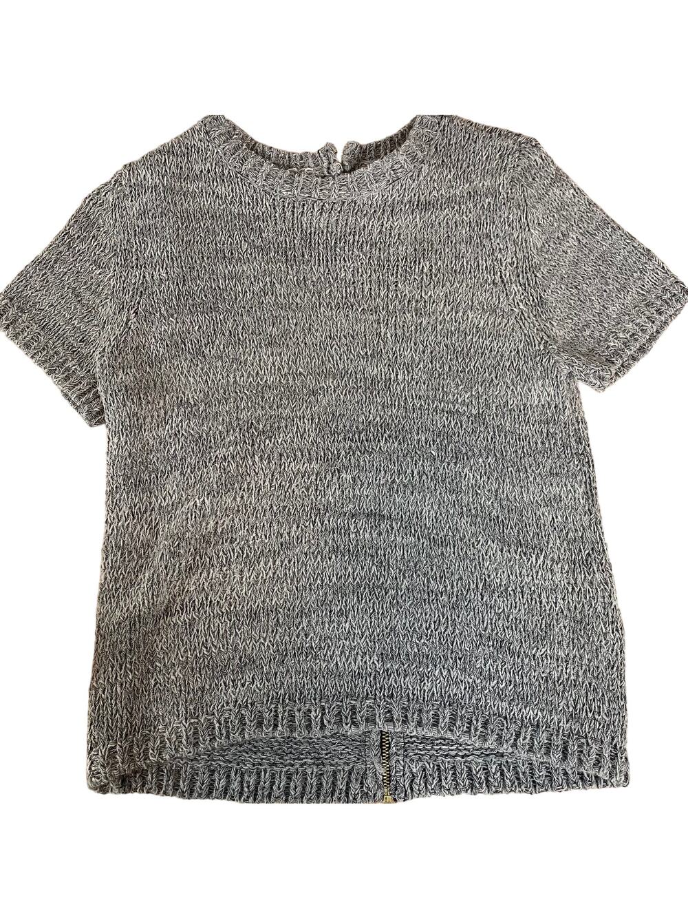 H&M Gray Short Sleeve Sweater Top